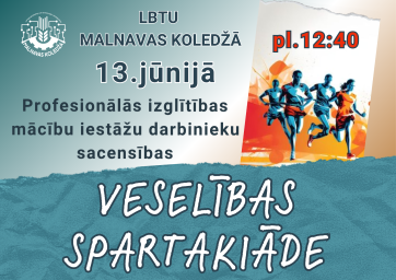 Profesionālās izglītības mācību iestāžu darbinieku sacensības "Veselības spartakiāde" Profesionālās izglītības mācību iestāžu darbinieku sacensības "Veselības spartakiāde"